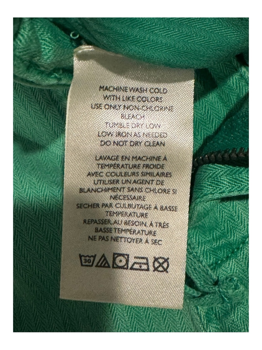 Free People Riverside Bermuda Shorts Green Size 6 New Cotton Summer - Picture 5 of 6